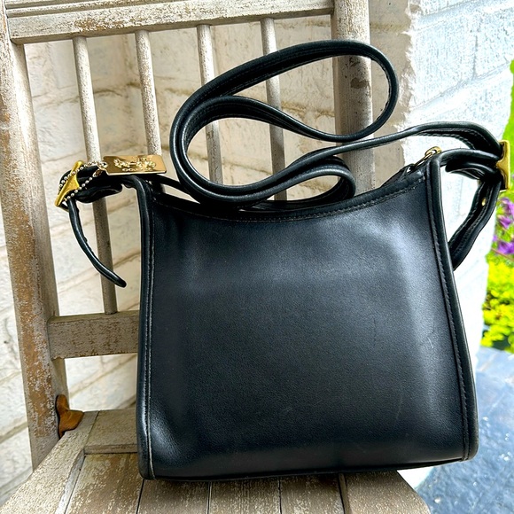 Vintage COACH small Legacy Crossbody bag w Sparkly Star Coach bag tag - Picture 13 of 16